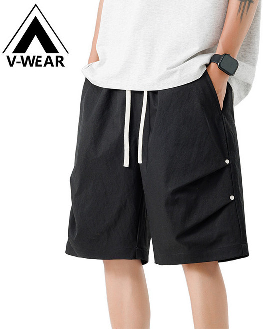 V-WEAR 涼感寬鬆短褲 男款休閒運動五分褲