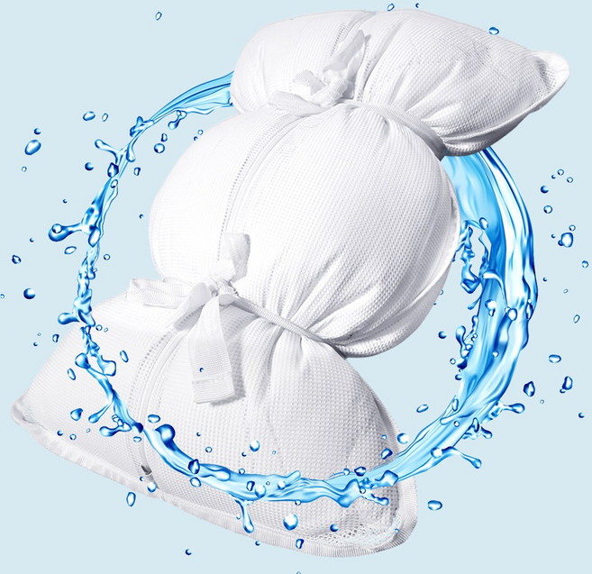 네모라인 국내제조 튼튼한 베개솜 전용 세탁망, 화이트, 2개, 40 x 60cm