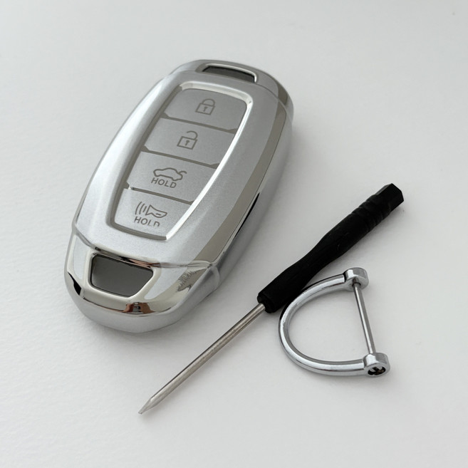 럽메이드 현대 호환 그랜져IG 올뉴아반떼 CN7 팰리세이드 스마트 키케이스 4버튼 5버튼 키홀더 차량용품, H-04