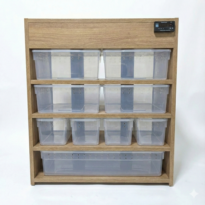 뉴런수제 센스락2호 파충류 렉사육장, 베이지컬러, 10세트