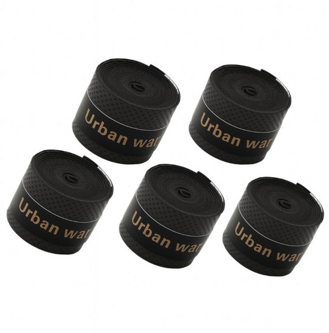 배드민턴 낚시대 골프 라켓 그립 테이프 5종 세트, 블랙, 1개