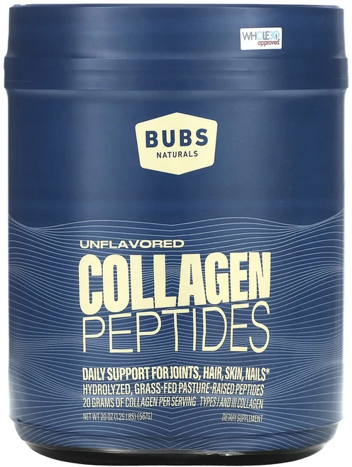 BUBS Naturals 콜라겐 펩타이드 무맛 567g(20oz), BUBSNaturals콜라겐펩타이드무맛567g20oz, 567g, 1개 - 쿠팡