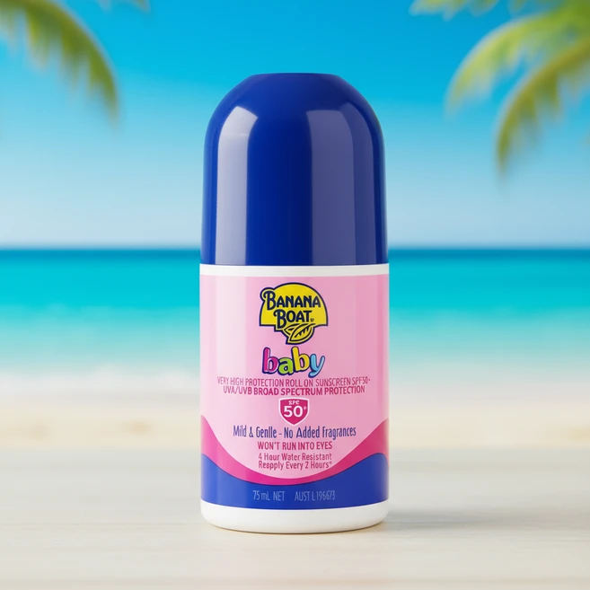 호주 바나나보트 베이비 유아 선크림 롤온 SPF 50+ 75ml Banana Boat Baby, 1개 - 쿠팡