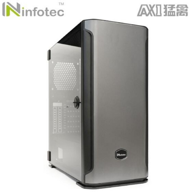 infotec AX1 猛禽 玻璃側板 ATX 電腦機殼, 1個