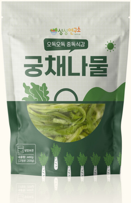 싱싱연구소 특등급 궁채 오독식감 불린 궁채나물, 200g, 1개