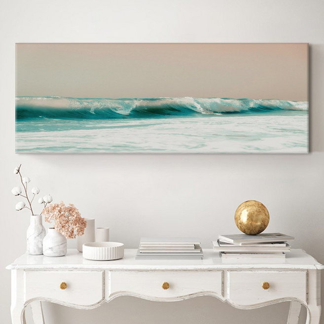 감성 파노라마 아트 와이드 거실 인테리어 대형그림 캔버스액자 32종 02 9-16 해바라기그림 개업 선물 집들이 금전운, 11.Wonderful sea