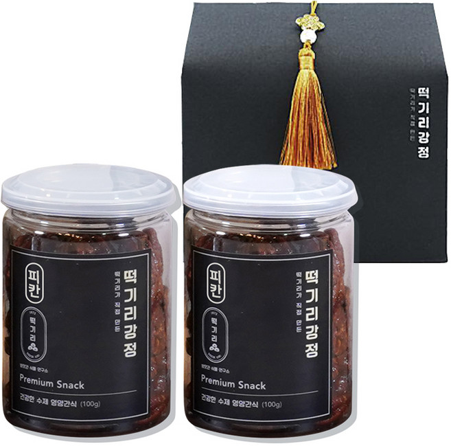 떡기리 피칸 호두 정과 강정 답례품 견과류 선물세트 240g, 피칸120g+피칸120g_선물포장, 1세트