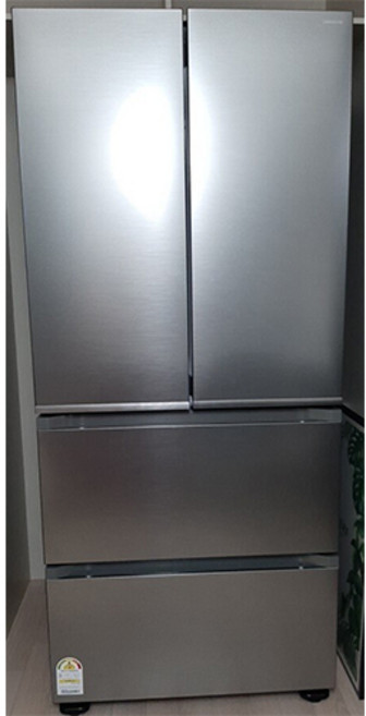 삼성전자 AI 김치플러스 490L 4도어 프리스탠딩 김치냉장고 방문설치, 리파인드이녹스, RQ49DG9003S9