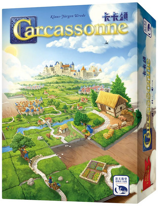 新天鵝堡 Swan Carcassonne 卡卡頌 3.0 親子 家庭 桌上遊戲 8Y以上, 1個, Multicolor