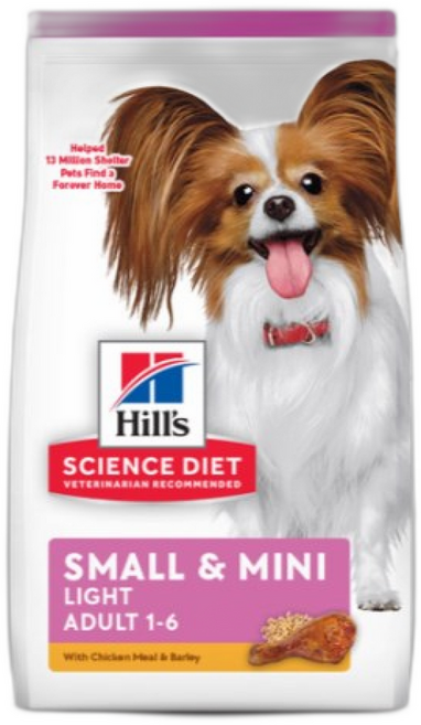 힐스 사이언스 다이어트 독 어덜트 라이트 스몰&미니, 1개, 1.5kg