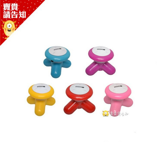 MIMO 電池/USB按摩器 迷你便攜 三角肩頸按摩棒 頭部/頸部/肩部/腰部/手臂/大腿按摩棒, 隨機, 隨機, N/A