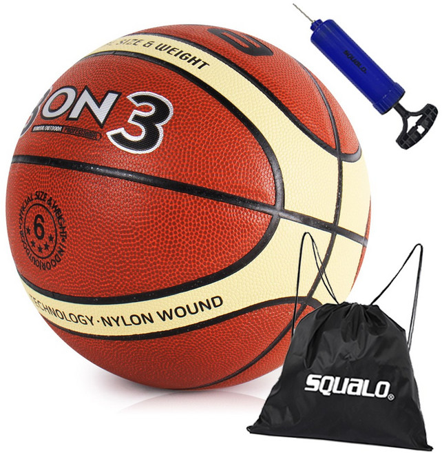 비바 농구공 7호 3ON3, 3on3 농구공 + SQ 가방 & 펌프, 1개