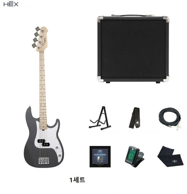 헥스 베이스기타 B100/R100+15와트앰프+스탠드외사은품, R100M S/SG, 1개