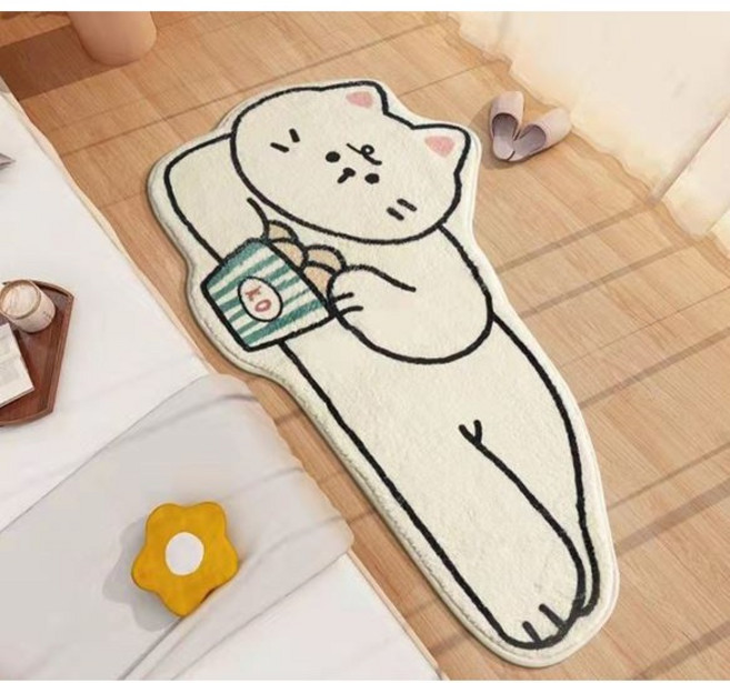 리틀띵즈 논슬립 귀여운 러그 동물 캐릭터 소프트 극세사 발매트 거실 주방 화장실