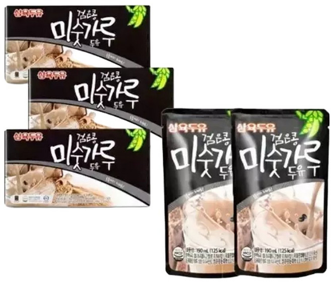 삼육두유 검은콩 미숫가루 두유 190ml x 45팩, 45개