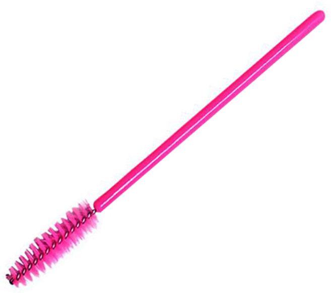 100p 속눈썹 마스카라 솔 브러쉬 연장 진핑크 래쉬펌, 100개, Deep pink