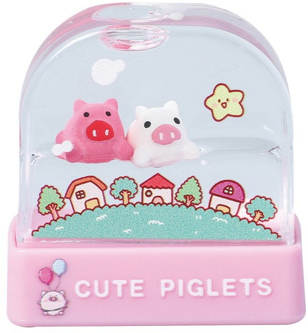 매드스탬프 네임 스탬프 의류 도장 제작, 3초 검정잉크, 5.핑크피그