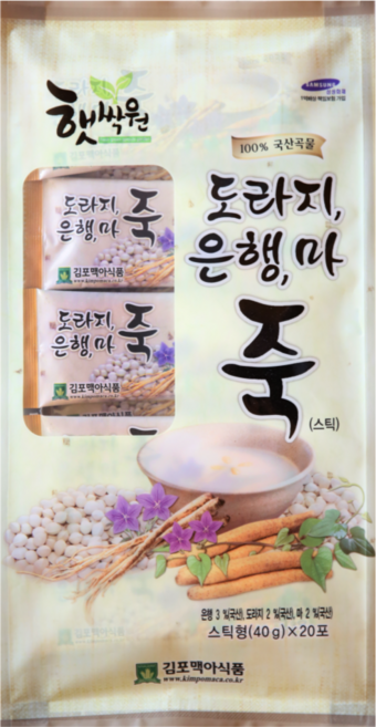 김포맥아식품 도라지 은행 마 죽 스틱형 20포, 800g, 1개