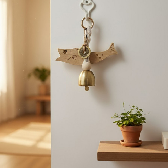 오드상회 액막이 명태 풍경 소 액운을막아주는소품 현관문풍경종