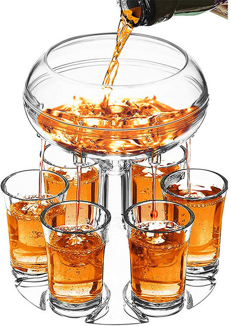 콤비나트 술디스펜서 6구 홈파티 분주기 소주 디스펜서 와인 회식 혼술세트 인싸템 디스펜서세트, 보급형디스펜서세트, 1개