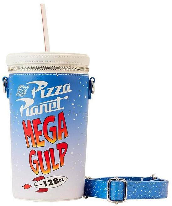 Loungefly 픽사 토이 스토리 피자 플래닛 메가 걸프 크로스백 화이트. 565860