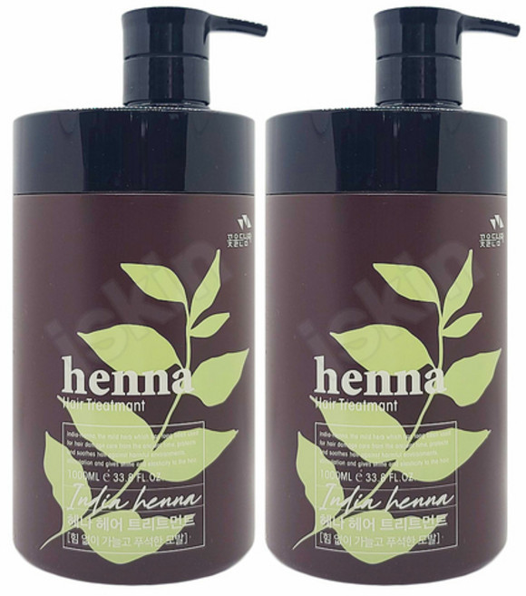 꽃을든남자 헤나 헤어트리트먼트, 2개, 1L