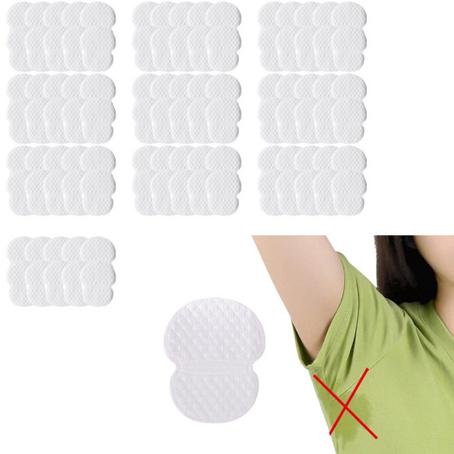 라이프핵 뽀송 겨땀 패드 땀 패치 화이트, 100개