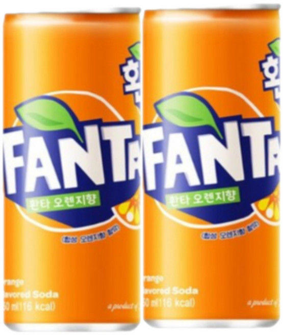환타 오렌지 캔, 250ml, 15개