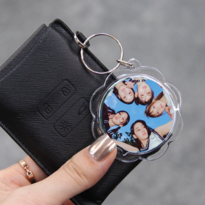 증사 포카 열쇠고리 사진키링 포토카드 액자키링 긴사각, 1개, 상세페이지 참조