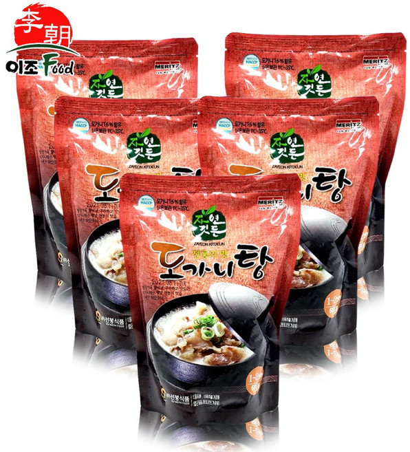 자연깃든 선봉식품 도가니탕 600g 실온 간편식품 도가니수육, 5개