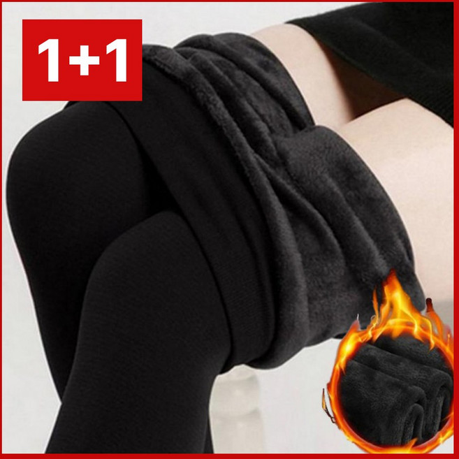 [극강 보온] 코코바난 융털 기모 레깅스 1+1 스타킹 다리 얇아보이는 겨울 여자 레깅스