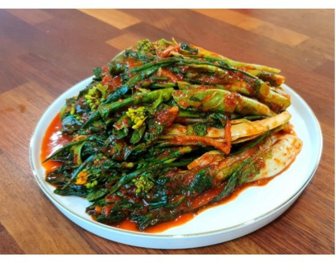 제주한백스토어 한백김치 동지(봄동) 김치(배추 꽃대) 1KG 2KG 3KG 5KG 10KG 청정 제주 국내산 얼갈이, 1개