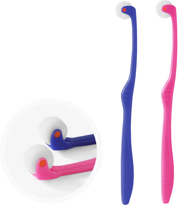 일본 특허 제품 크룬 칫솔 둥근 칫솔모 기본형 0.076mm, 기본형 블루, 1개, 1개입