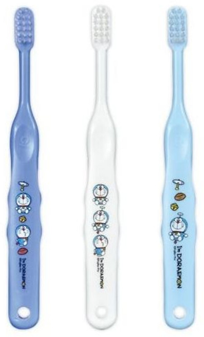 Ciメディカル 도라에몽 어린이 칫솔 Ci502 (일반) x 12개입 (유아-초등) 일본산 국내 제조 일본 출고 키즈