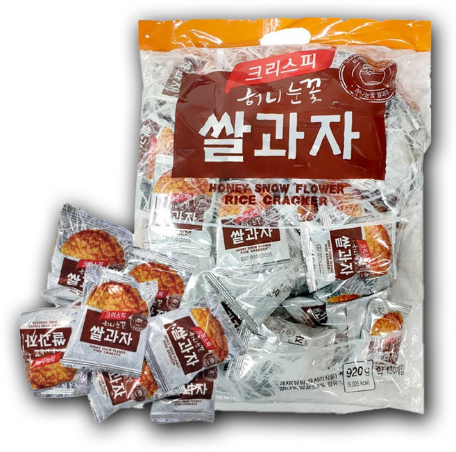 크리스피 허니 눈꽃 쌀과자, 920g, 5개