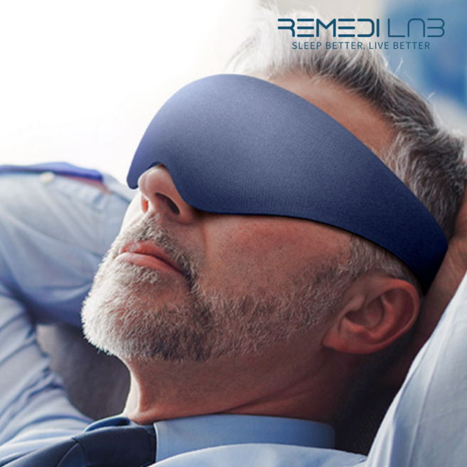 레미디랩 에르고핏 3D 암막 수면 안대, 퍼플, 1개, 1세트