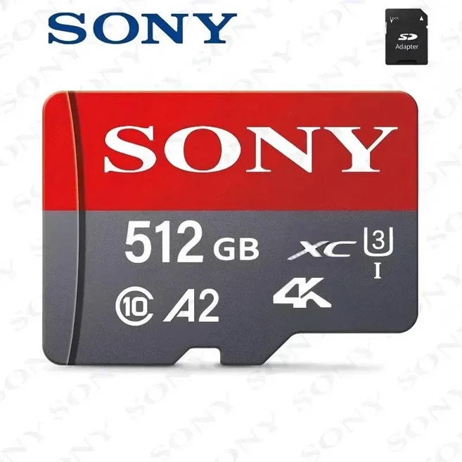 소니 마이크로 SD 카드 1 테라바이트 512GB 고속 C10 U3 메모리 V30 드론 카메라 256GB TF 플래시, 02 512GB