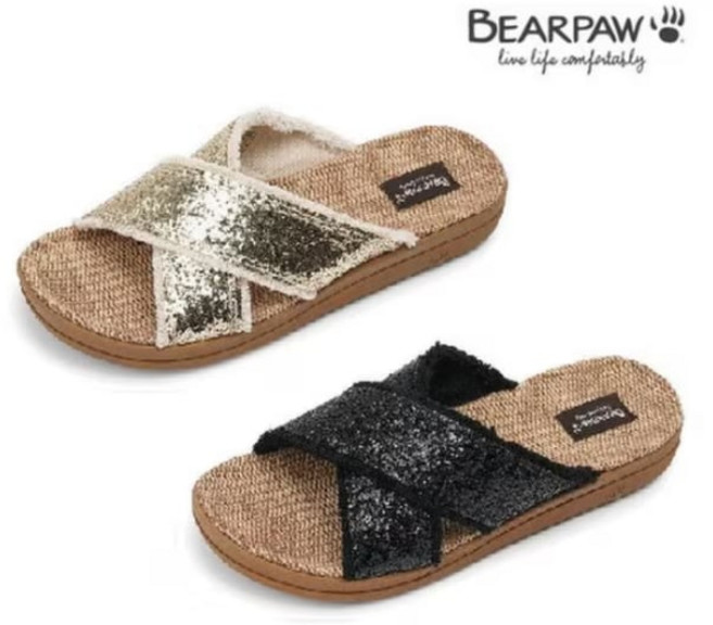 [백화점 정품] 베어파우 ALORA 여성 글리터 슬리퍼 2종 택1 K2992RB-W