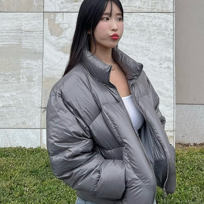 [마지막SALE][HIP39] 24FW 퀼팅 다운 푸퍼 덕다운 겨울 여성숏패딩