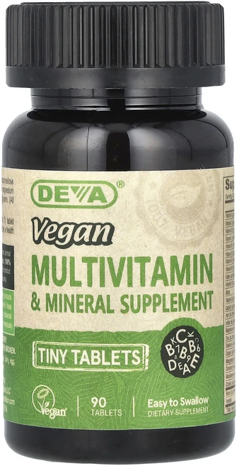 건강챙기세요 Deva 비건 종합비타민 & 미네랄 보충제 90정 백살까지오래오래, Deva 비건 종합비타민  미네랄 보충제 90정, 1개 - 쿠팡
