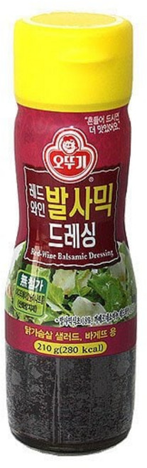 (무)오뚜기 레드와인발사믹드레싱210gX3개, 1개, 210g