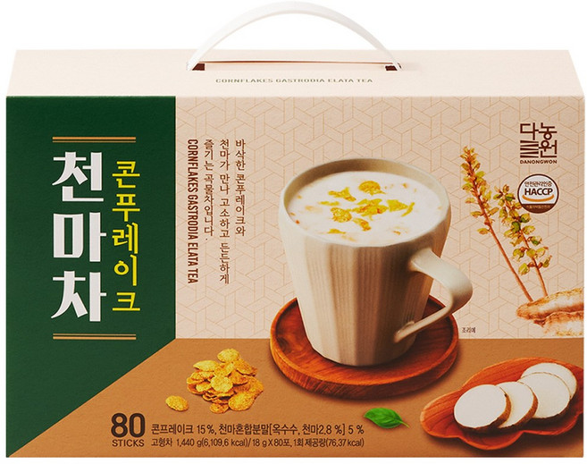 다농원 콘프레이크 천마차, 18g, 80개입, 1개
