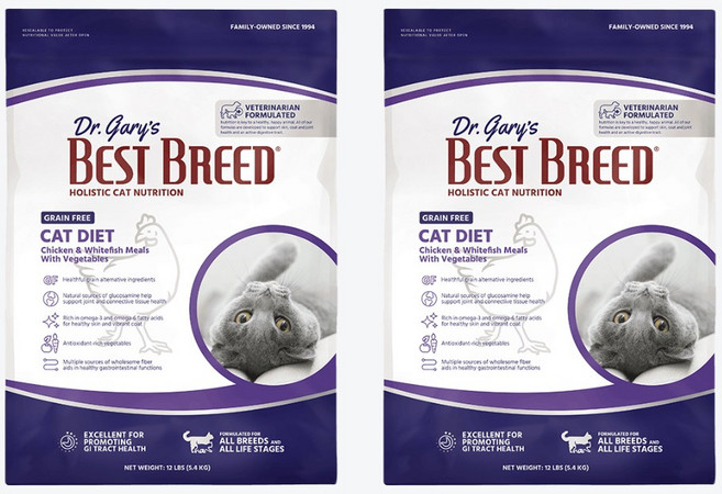 베스트브리드 전연령 그레인프리 캣 다이어트 건식사료, 다이어트+장건강, 5.4kg, 2개