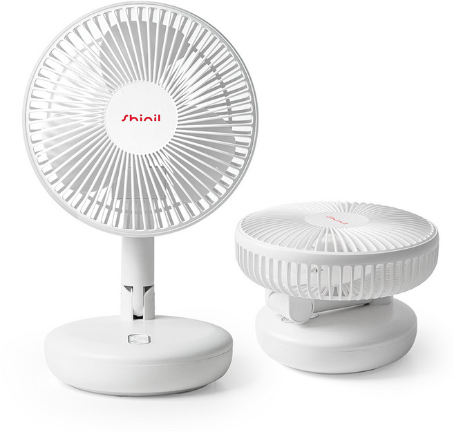 [신상품] 신일 접이식 탁상용 선풍기 무선 자동회전, 화이트, SIF-D07AO