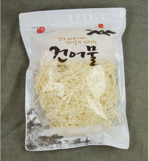 백진미채 국내가공 지퍼백 500g, 옵션02)백진미채500g, 1개