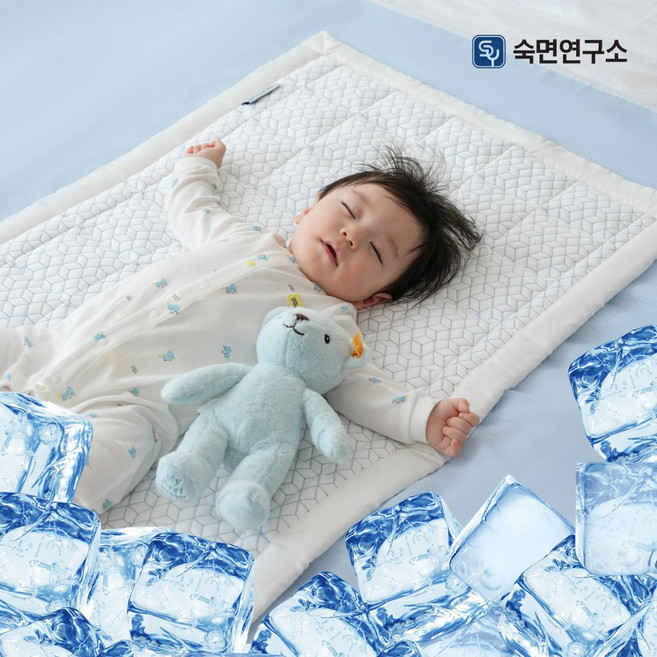 숙면연구소 유아용 접촉냉감 코오롱 포르페 여름 이불 신생아 쿨패드, 아기 쿨매트