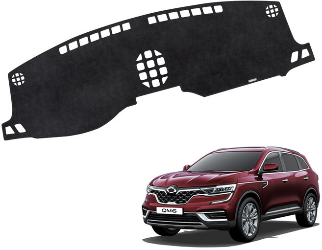 더뉴 QM6 DUB 논슬립 벨벳 대쉬보드커버, 19년6월~/SA142