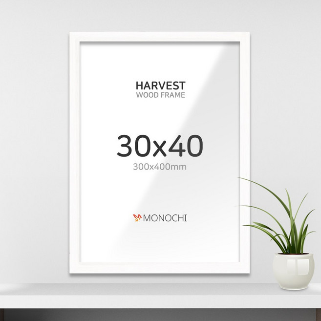 모노치 하베스트 우드 인테리어 액자 30x40, 1개, 오프화이트