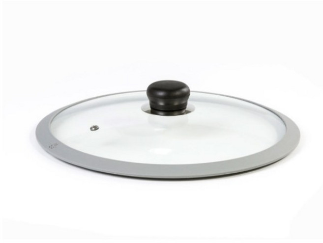 실리콘후라이팬뚜껑 멀티 만능 우드손잡이 후라이팬덮개 기름튐방지 냄비뚜껑 +손잡이포함, 원형손잡이(블랙)/실리콘뚜껑, 20cm, 1개