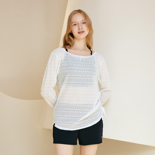 베이직엘르 레귤러핏 매쉬 티셔츠 래쉬가드 비치반바지 세트 BEL-X224H